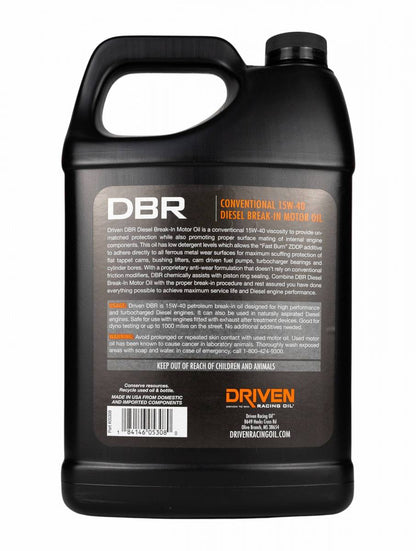 DBR 15W-40 Conventional Diesel Break-In Oil
