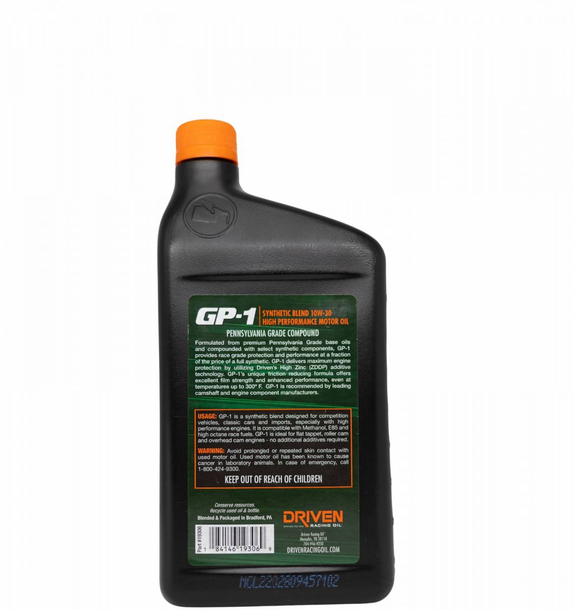 GP-1 10W-30 Synthetic Blend High Performance Oil