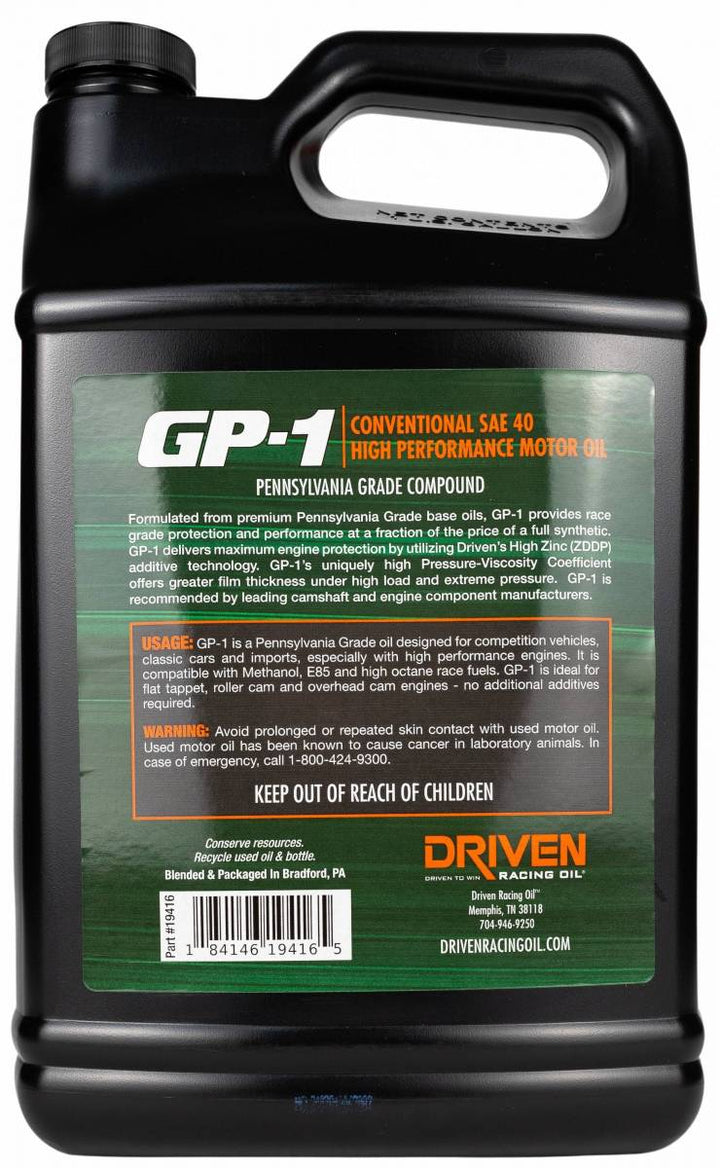 Performance Racing Oil GP-1 ENGINE OILS – Driven Racing Oil Australia