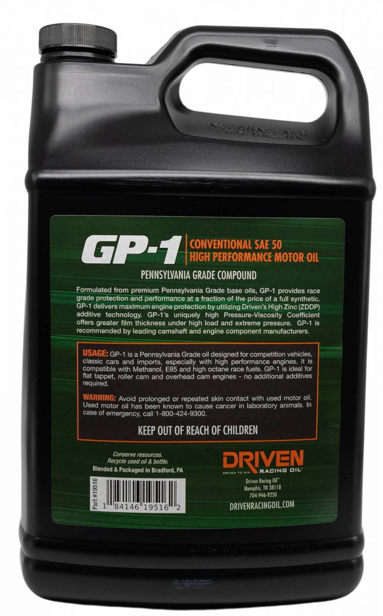 Performance Racing Oil GP-1 ENGINE OILS – Driven Racing Oil Australia