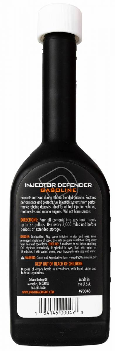Injector Defender Gasoline - 10 oz. Bottle