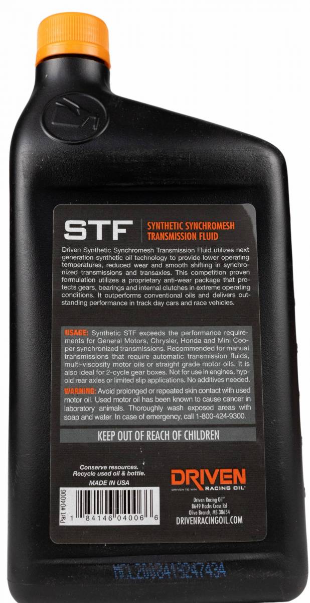 STF Synthetic Synchromesh Transmission Fluid