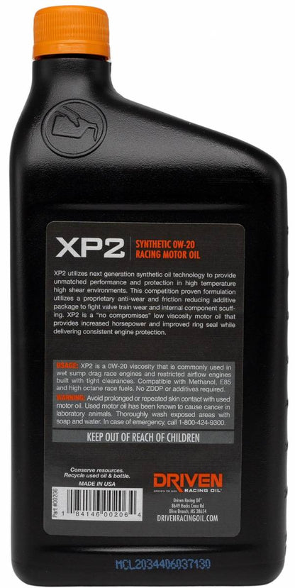 XP2 0W-20 Synthetic Racing Oil