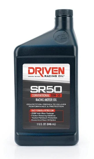 Driven Racing Oil Sticker Driven SR50 20W-50 Conventional Racing Oil 946ml – Driven Racing Oil ...