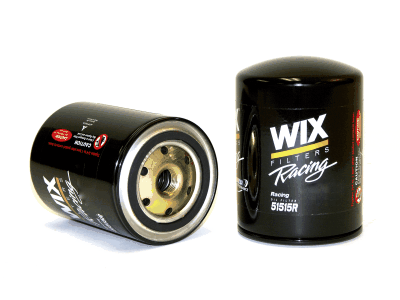 Wix 51515R Racing Oil Filter Suit Ford, Mopar, 3/4-16 Thread With Anti Drain Back Valve